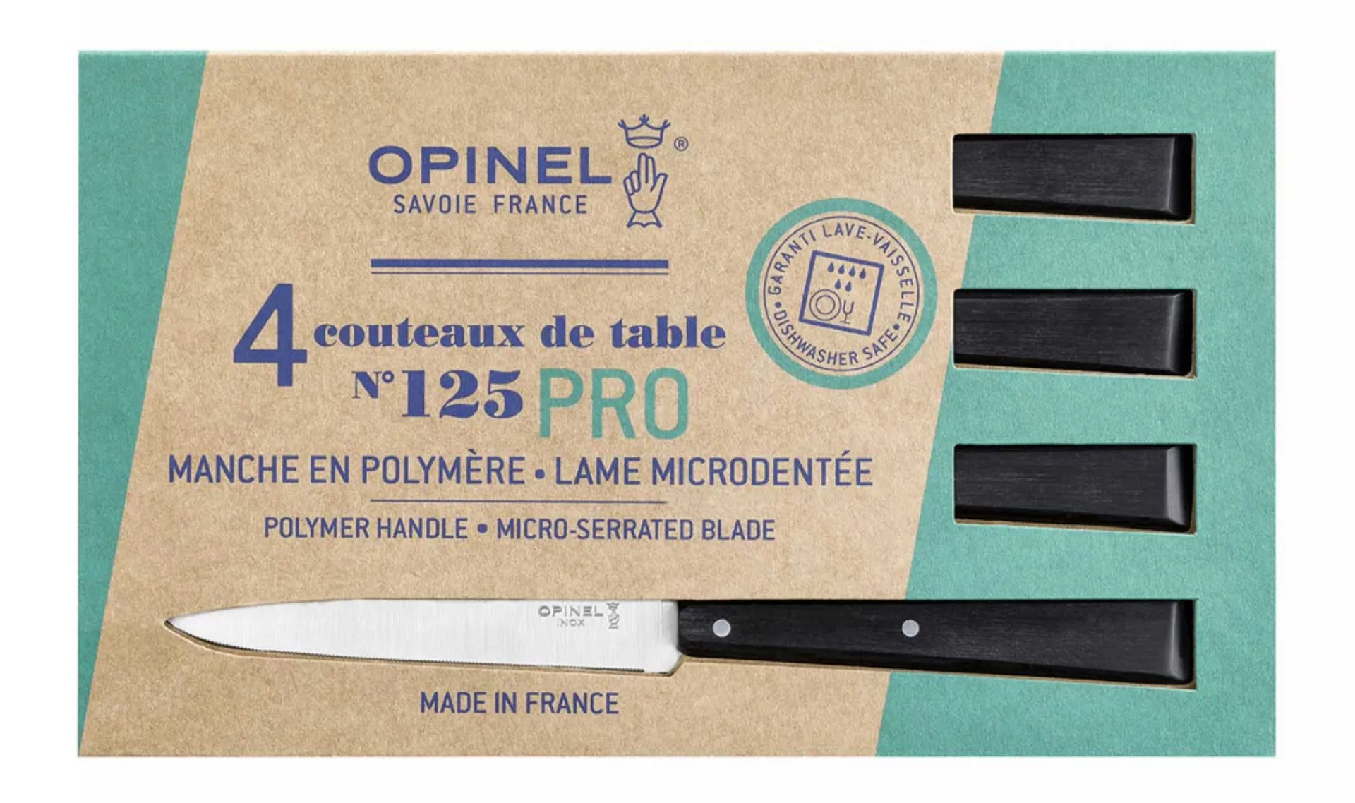 Outlet Opinel Coffret 4 couteaux de table N°125 Pro