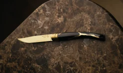 Hot Opinel Coffret de 2 couteaux de table Kintsugi Charbon Lame Or