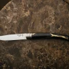 New Opinel Coffret de 2 couteaux de table Kintsugi Charbon Lame Argent
