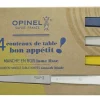 Hot Opinel Coffret de 4 couteaux de table N°125 Bon Appétit Céleste