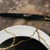 Outlet Opinel Coffret de 2 couteaux de table Kintsugi Charbon Lame Noire