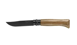 Opinel Couteau lame noire, N°08 Chêne Black
