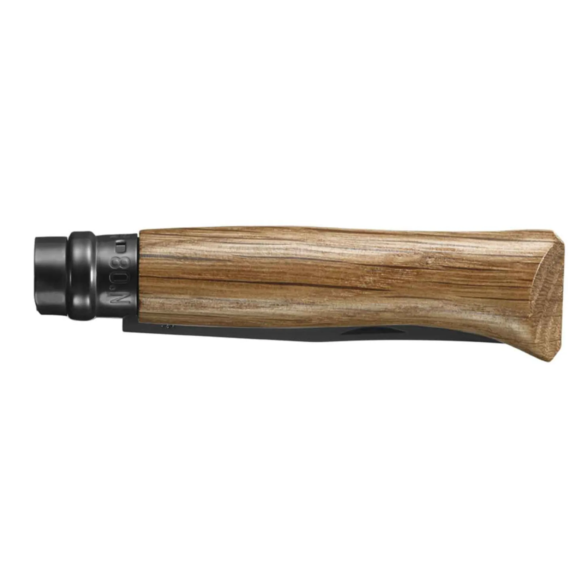 Opinel Couteau lame noire, N°08 Chêne Black