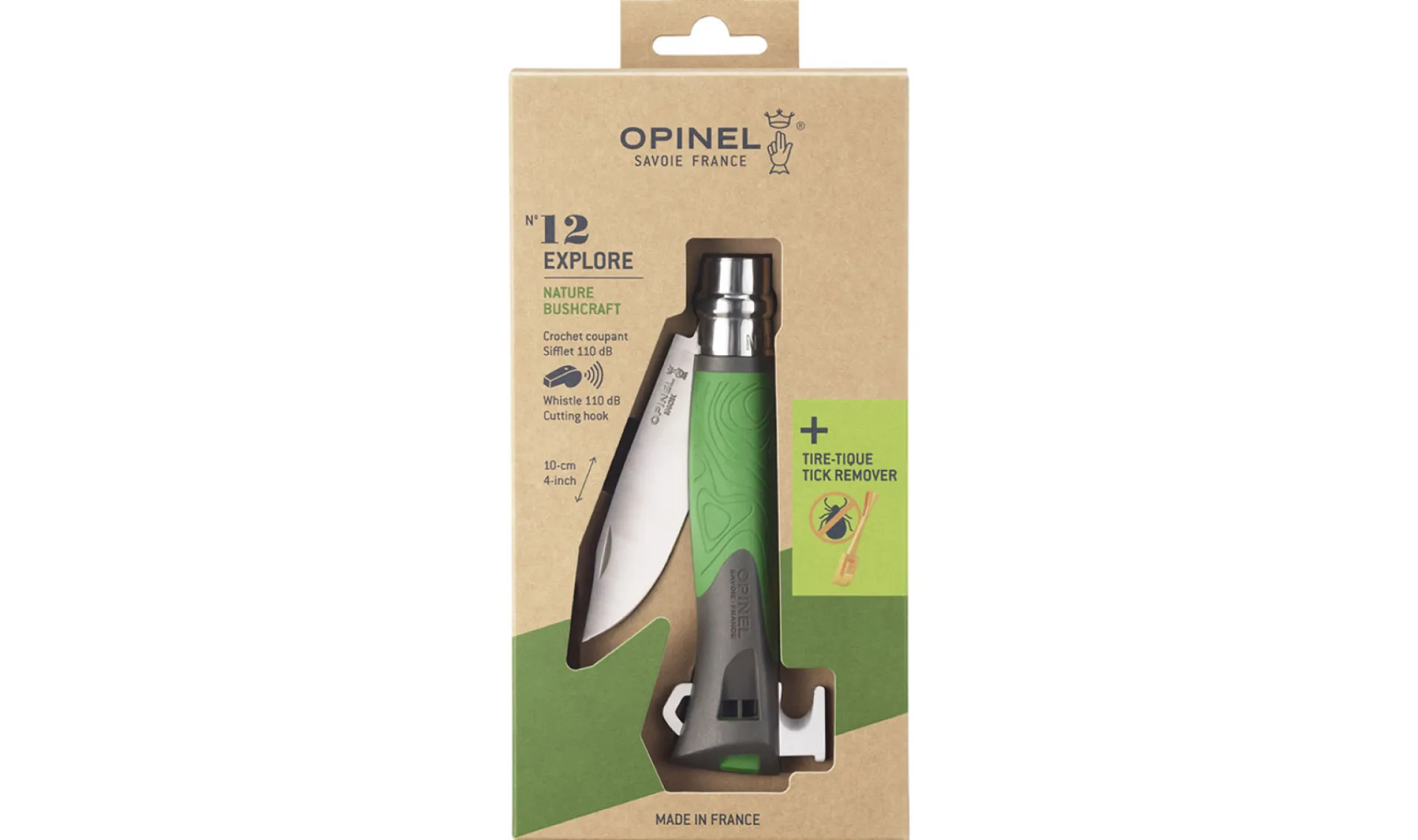 Best Opinel N°12 Explore Tire-Tique Vert
