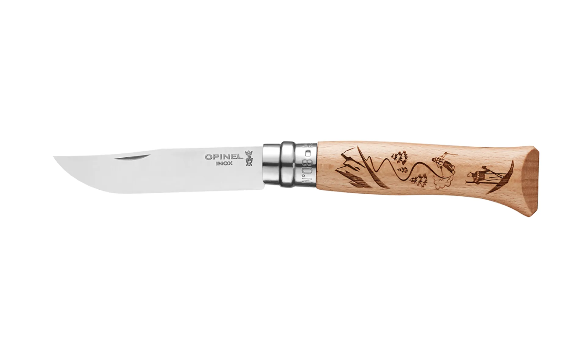Discount Opinel N°08 Gravure Ski